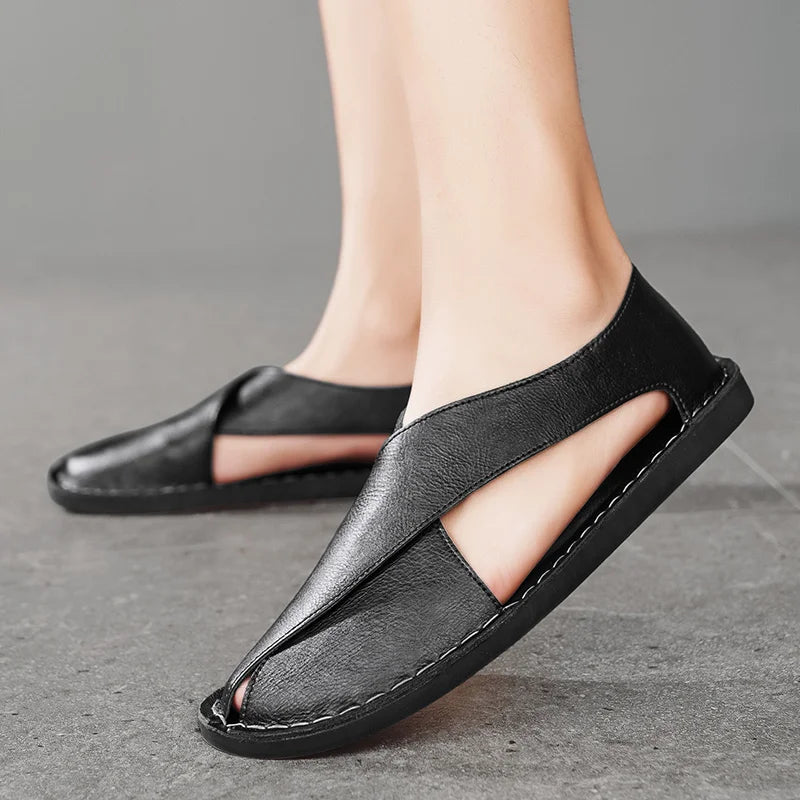 Nomad Calfskin Crossover Sandal
